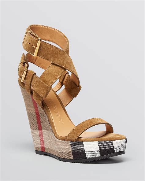 burberry wedge sandals|burberry platform sandals stud heel.